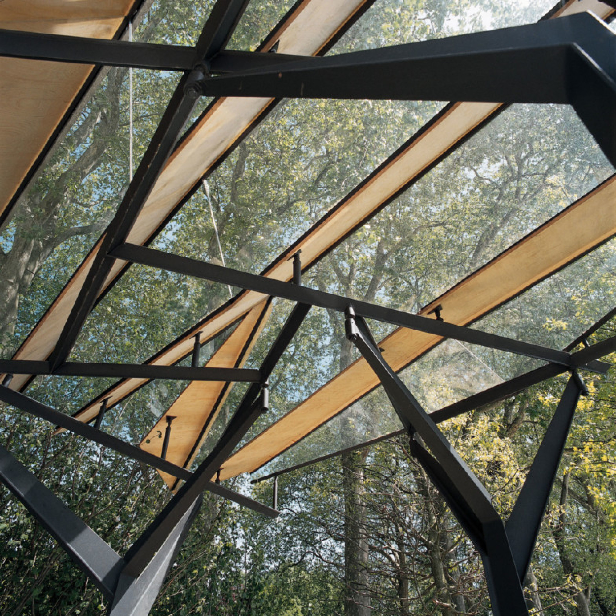 Sarah Wigglesworth Architects Chelsea Flower Show Pavilion Detail Glass Roof 1800 785x785