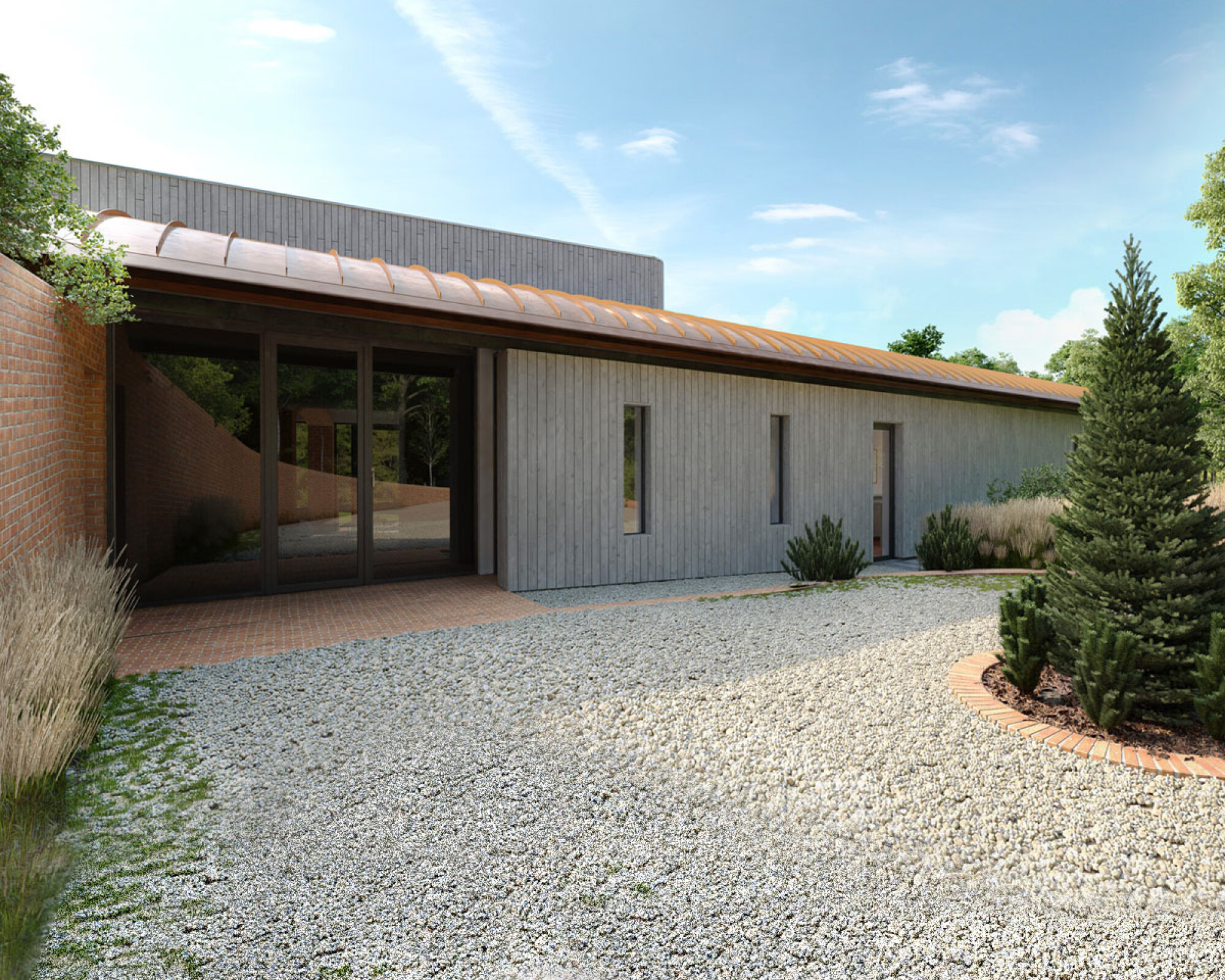 lake house hawkes architecture para 55 paragraph 55 nppf paragraph 55 passivhaus new build entrance render